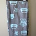 Juicy Couture Plush Pet Throw Blanket Paw Crown Charcoal