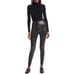 Commando Leggings Faux Leather Snake Skin Black /Gray Large