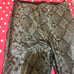 Commando Leggings Faux Leather Snake Skin Black /Gray Large