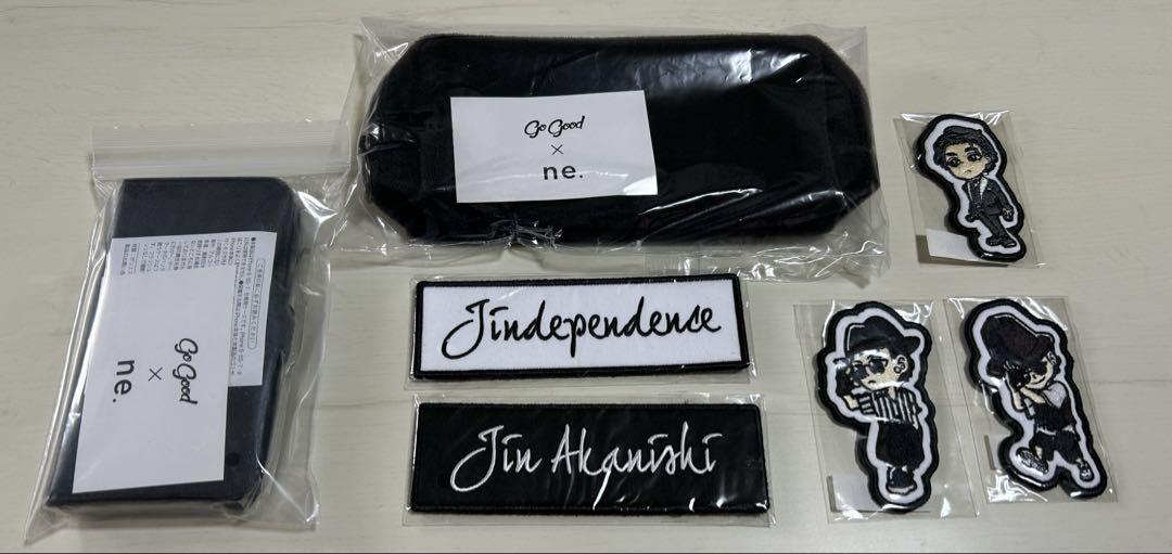 Akanishi Jin Velcro GoGood x ne. Pouch Smartphone Case with 5 Patches