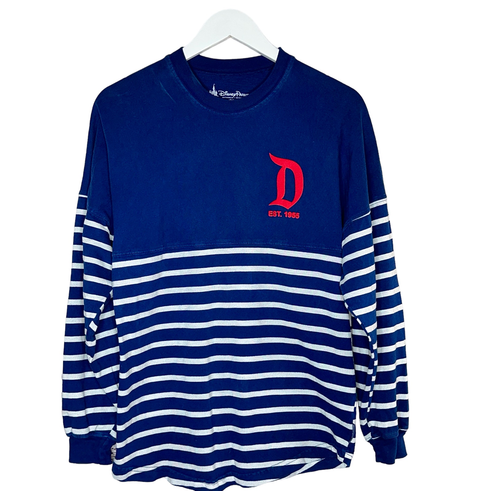 Disney Disneyland Resort Parks Nautical Patriotic USA Spirit Jersey Top Size XS