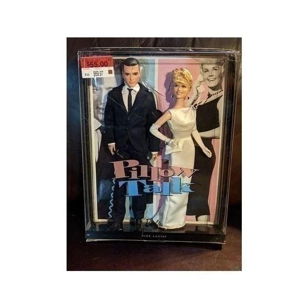 NIB 2011 Mattel Barbie Pillow Talk Doris Day & Rock Hudson Pink Label