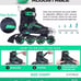PAPAISON Adjustable Inline Skates for Kids and Adults Size Large