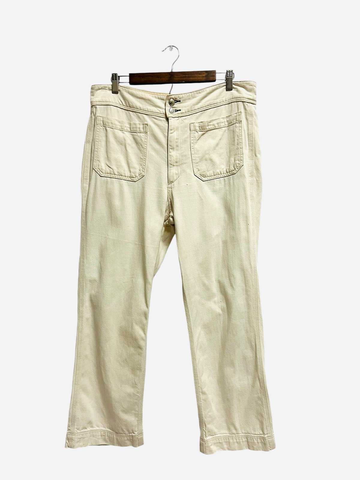 Rag & Bone Alissa High Rise Wide Leg pants Womens In Ivory Size 32