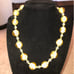 Vintage Venetian Glass 24k Gold Foil Beaded Necklace