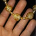 Vintage Venetian Glass 24k Gold Foil Beaded Necklace
