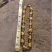 Vintage Venetian Glass 24k Gold Foil Beaded Necklace