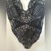 NWT Victoria’s Secret black lace teddy S