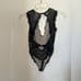 NWT Victoria’s Secret black lace teddy S