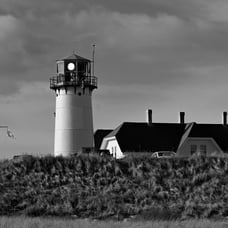 8x10 photo of Chatham lighthouse, Chatham MA in 11x14 black frame