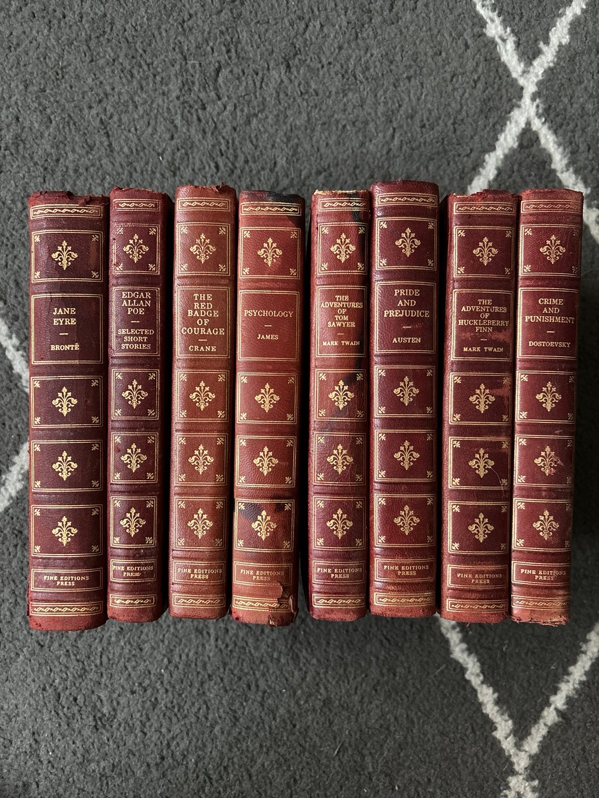 Fine Editions Press Collection Set of 8 Books Lot Autobiographies & Literature