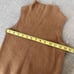 Elle Tahari Natalia Ribbed Knit Merino Wool Sleeveless Sweater Carmel XS/S