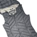 Eddie Bauer Women's Gray Down Puffer Vest Size XS with Removable Faux Fur READ