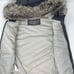 Eddie Bauer Women's Gray Down Puffer Vest Size XS with Removable Faux Fur READ