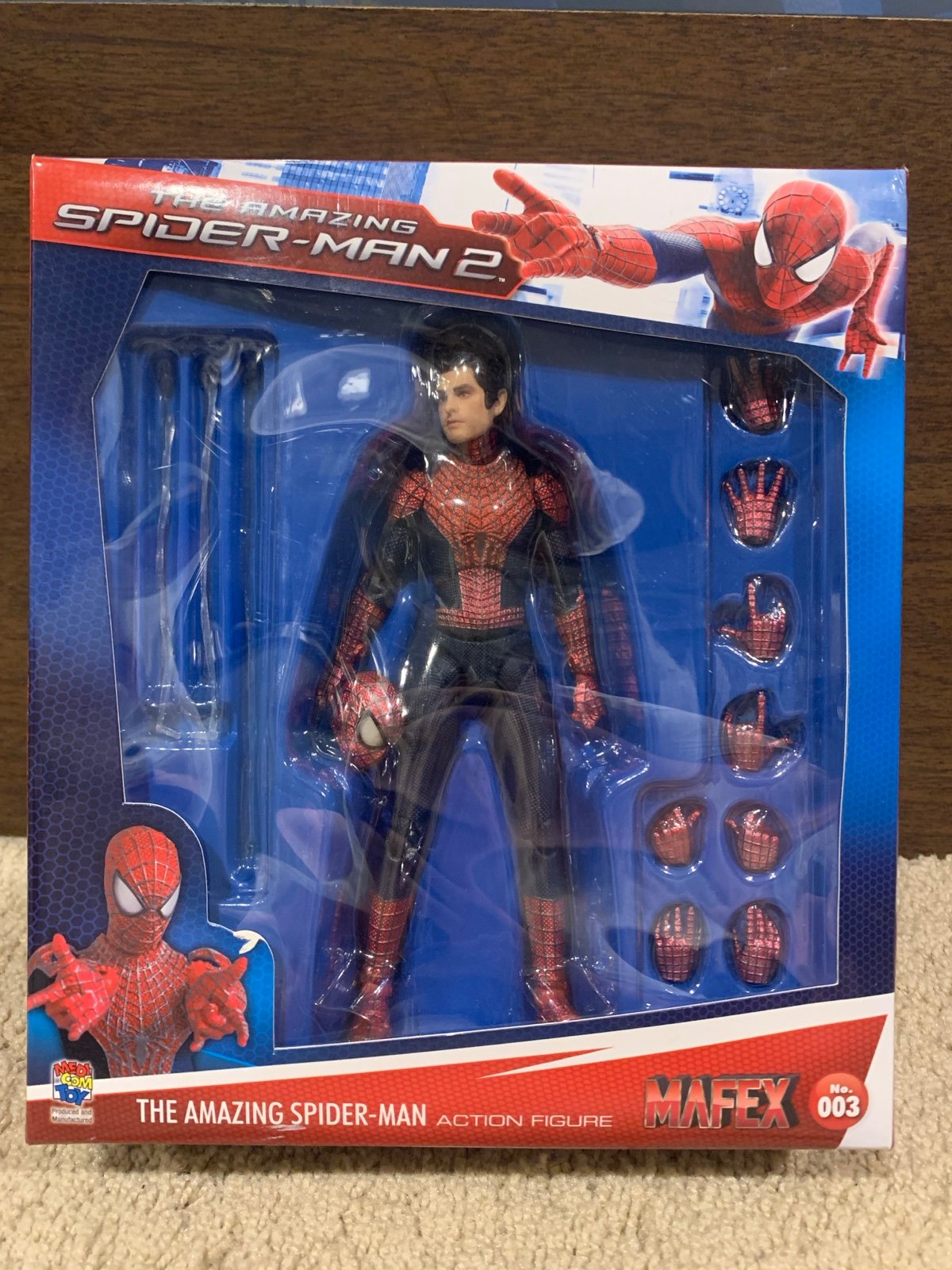 Mafex The Amazing Spider-Man No.003 w/ Peter Head