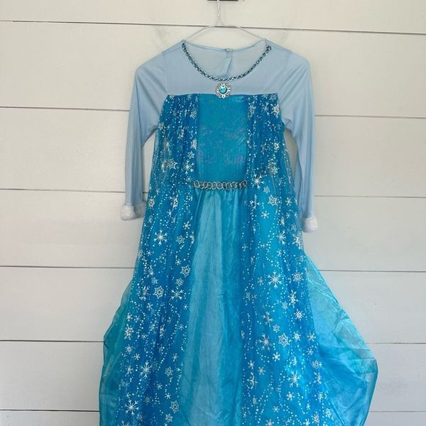 Disney Girls Medium Frozen Elsa Costume Halloween Wig