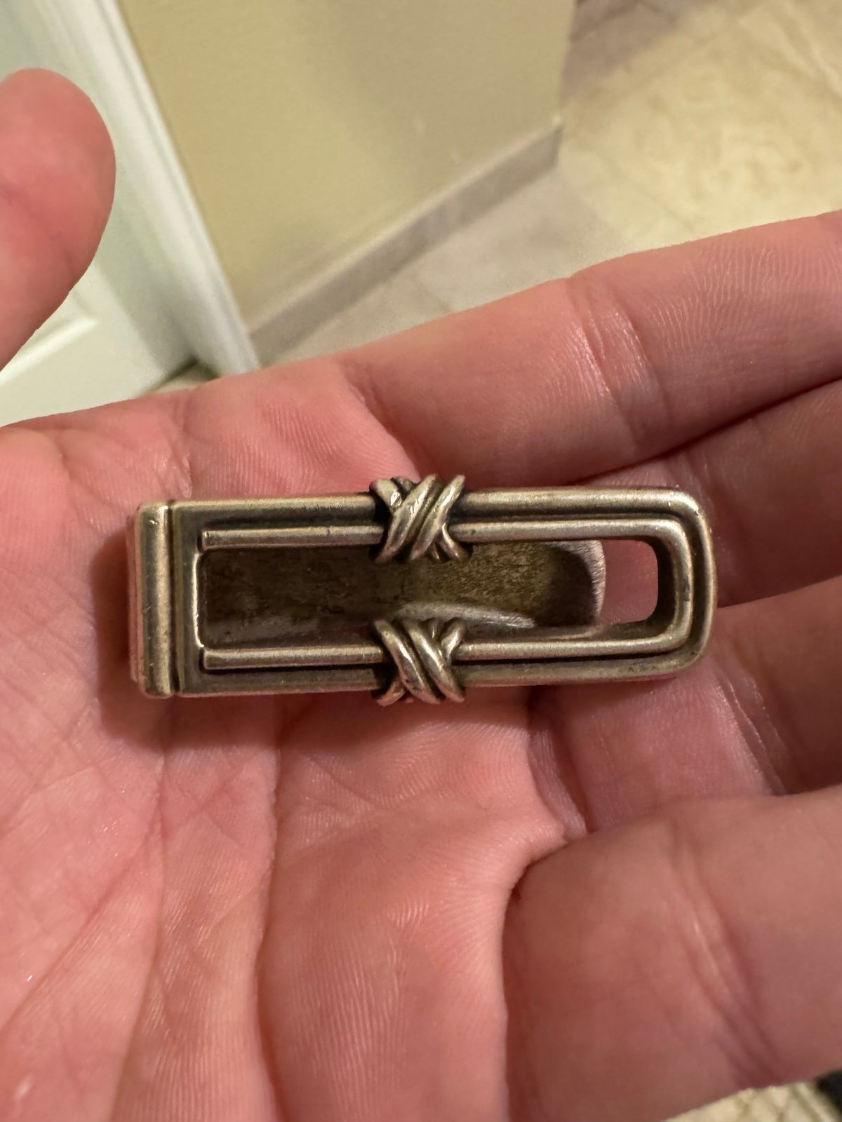 Vintage 80s Tiffany Co Sterling Silver .925 Money Clip Solid Sterling