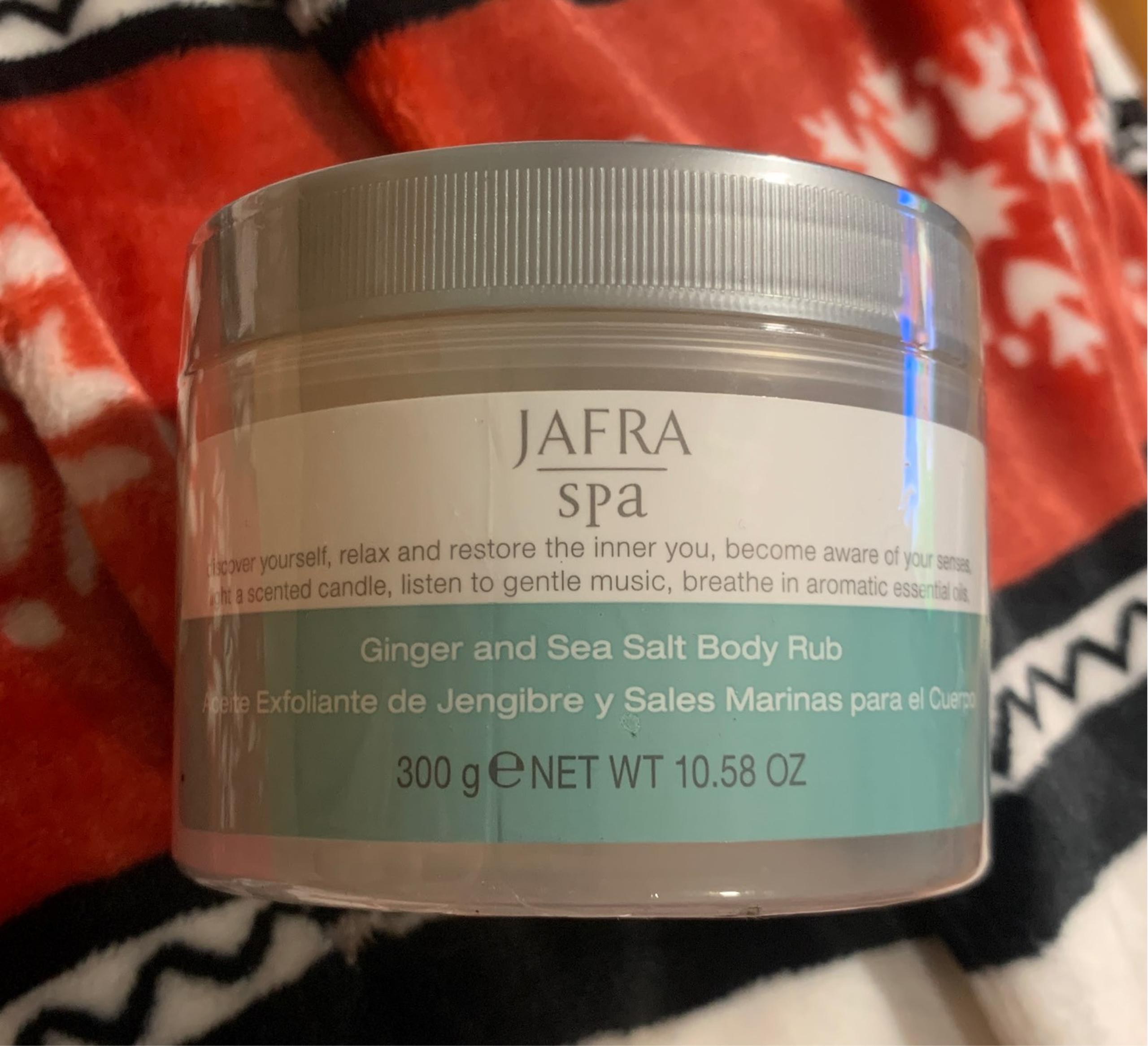 Jafra spa ginger and sea salt body rub