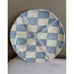 NEW Blue and White Checkered 6.5 Appetizer Melamine Plates Set of 8