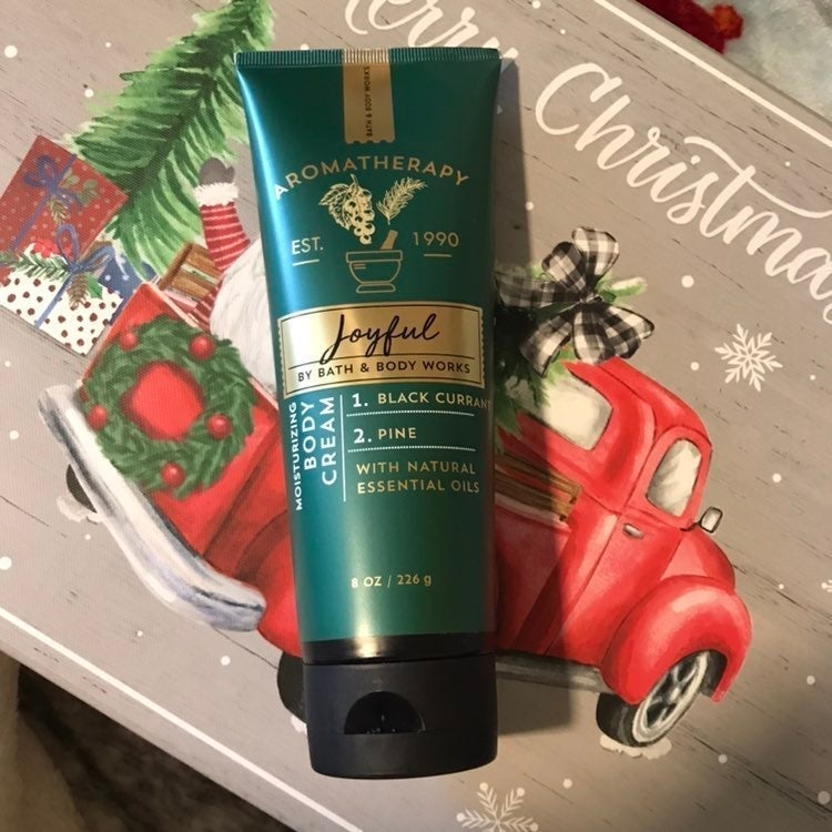Bath & Body Works Aromatherapy cream Joyful body Cream pine Aromatherapy Joyful