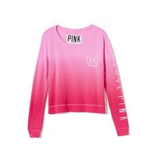 PINK Victoria’s Secret Slouchy Pink Ombré Crew