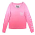 PINK Victoria’s Secret Slouchy Pink Ombré Crew