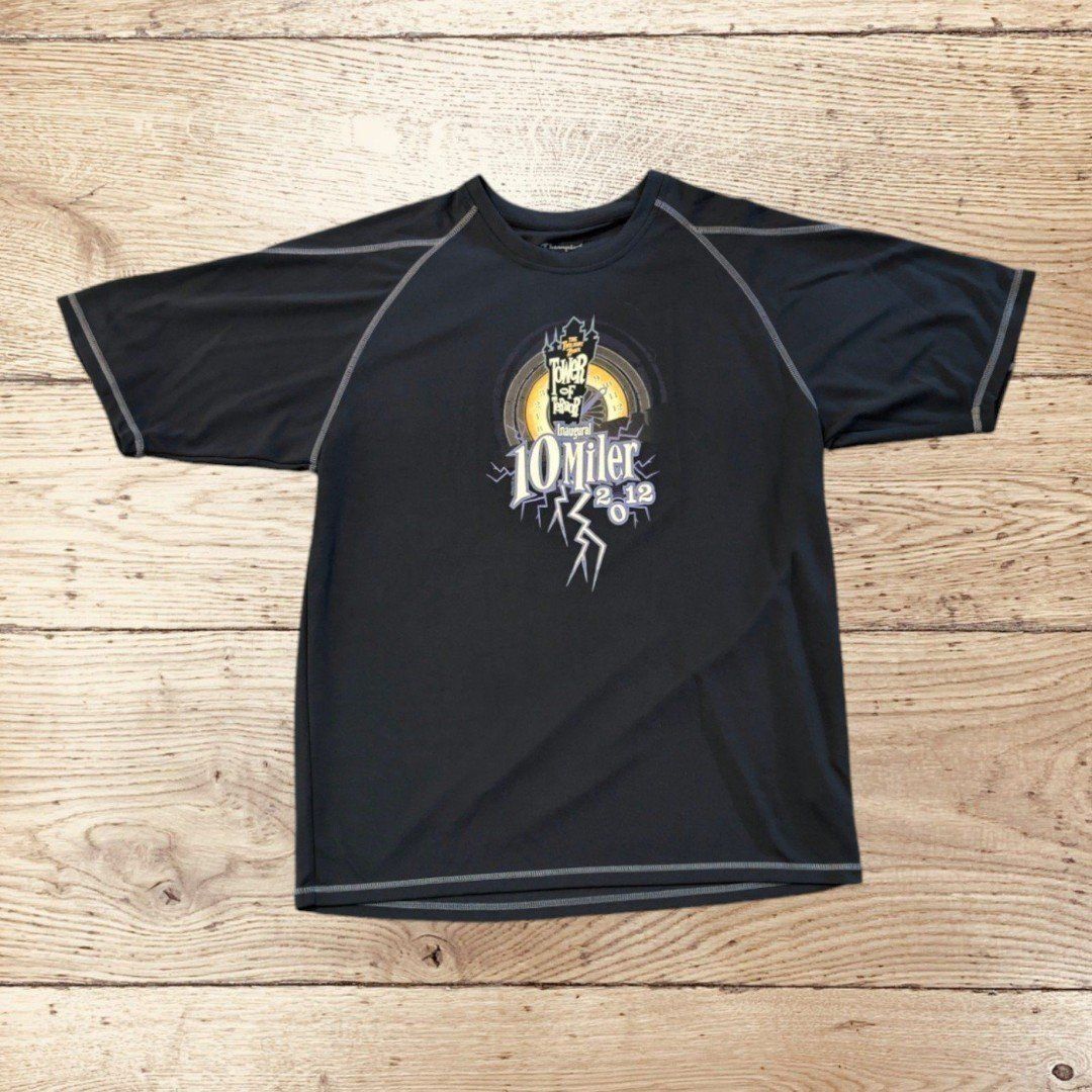 Run Disney T Shirt L Twilight Zone Tower Of Terror Inaugural 10 Miler Champion