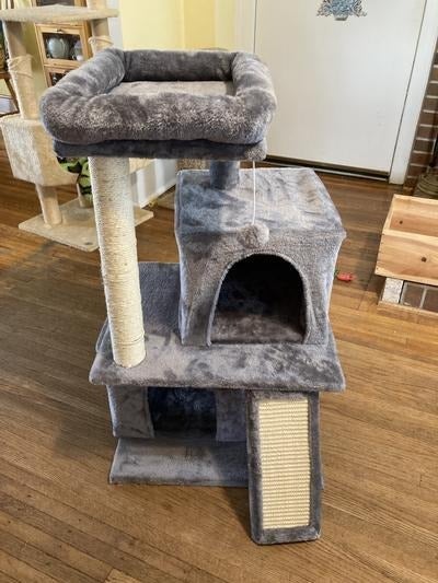 34 Cat Tree Tower For Multiple Cats Scratcher Play House Condo Pet House