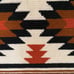 80's Southwest theme diamond tapestry needlepoint framed art orange black 16