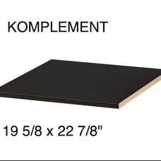 KOMPLEMENT Shelf 19 5/8 x22 7/8 black-brown 402.779.68