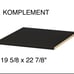 KOMPLEMENT Shelf 19 5/8 x22 7/8 black-brown 402.779.68