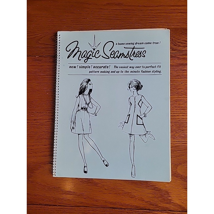 Magic Seamstress American Fashion Institute 1970 Spiral Pattern Book EUC