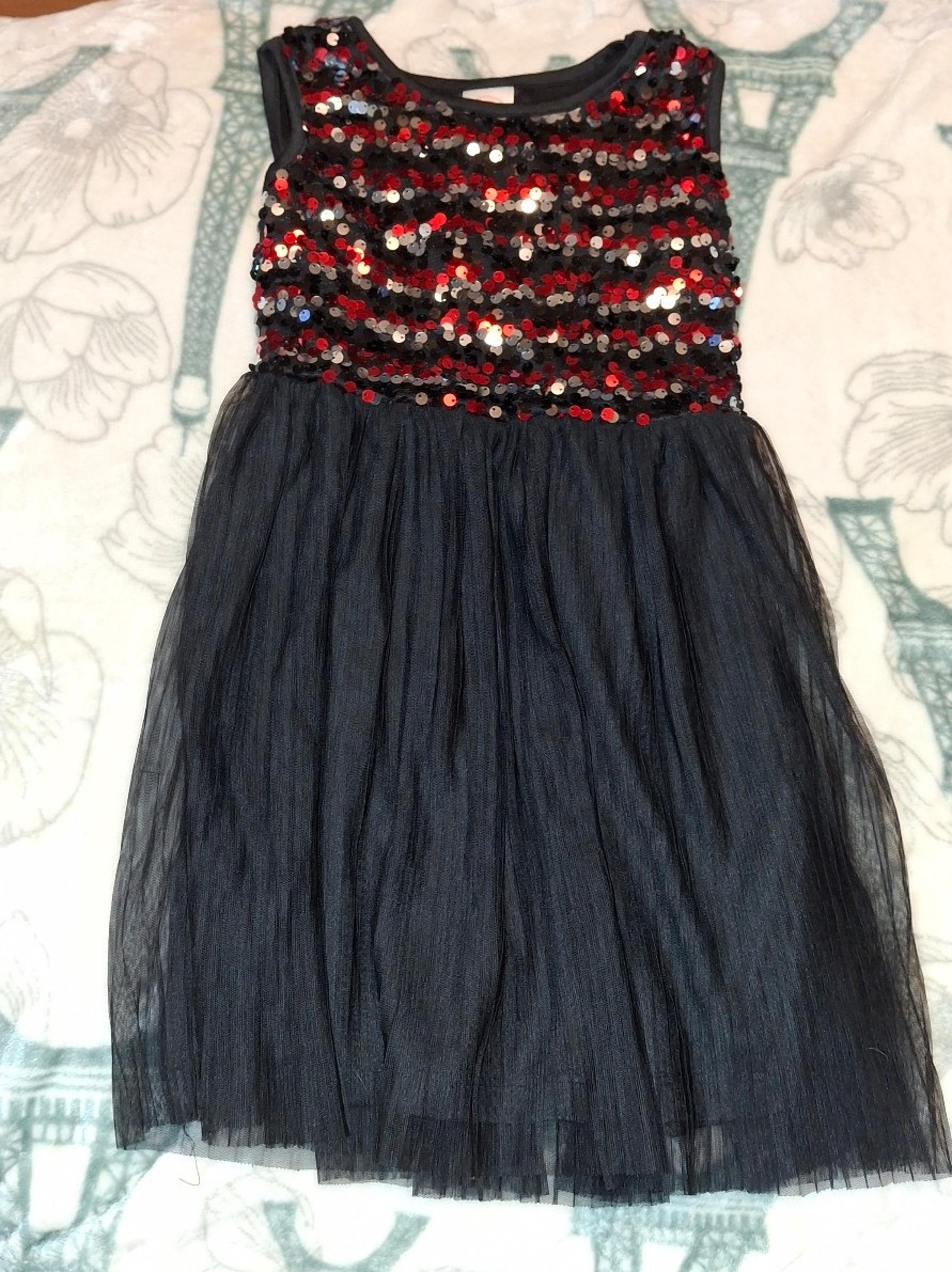 Wonder Nation Girls Size Small 6-6x Mesh Sequin Embellished Dress