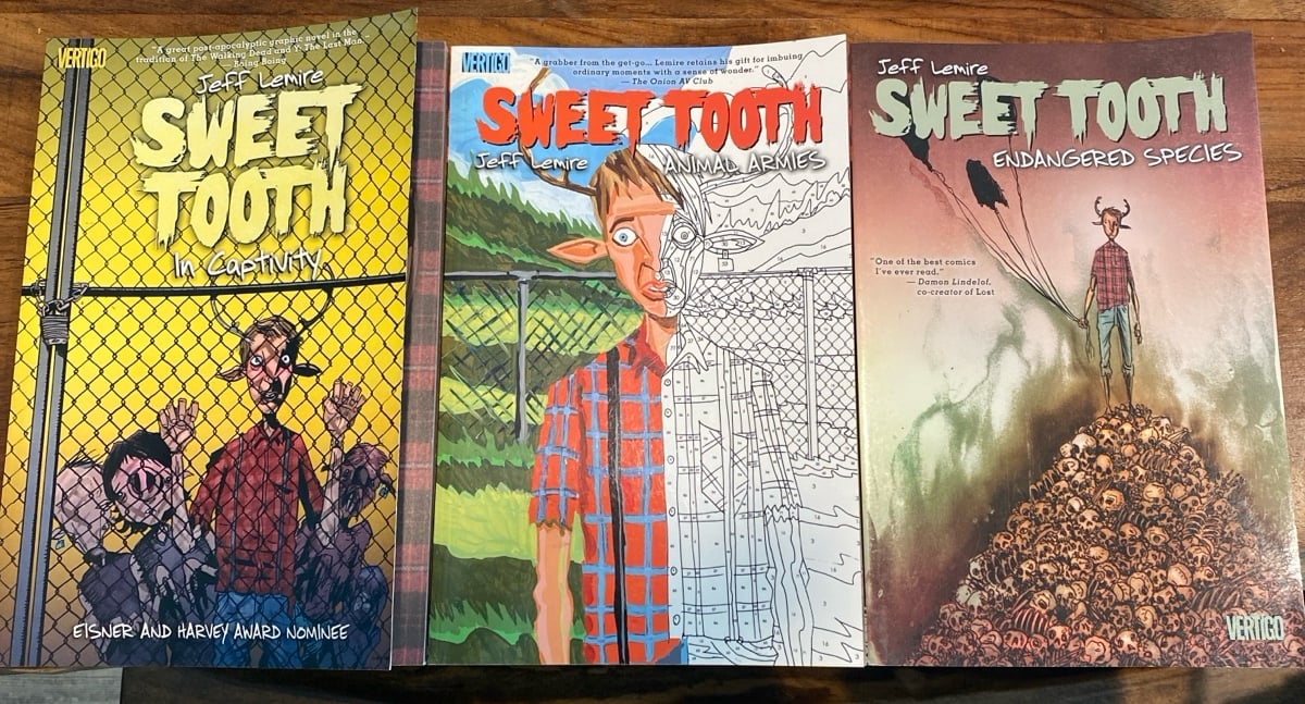 Sweet tooth trade paperbacks 2-4 lot, vertigo Jeff Lemire