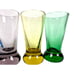 MCM Multicolor Weighted Shot Glasses 3 Tall-Set of 6-Excellent Condition!