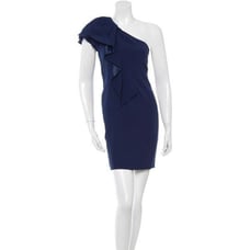 Navy blue Maje one-shoulder Mini Dress - Size XS