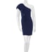 Navy blue Maje one-shoulder Mini Dress - Size XS