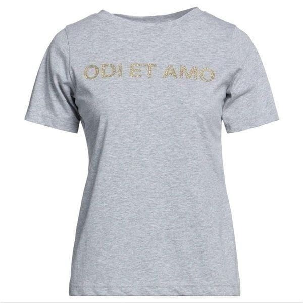 Odi Et Amo glitter t-shirt size L