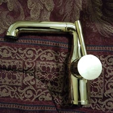 Full Brass Gold Polished Sink Faucet