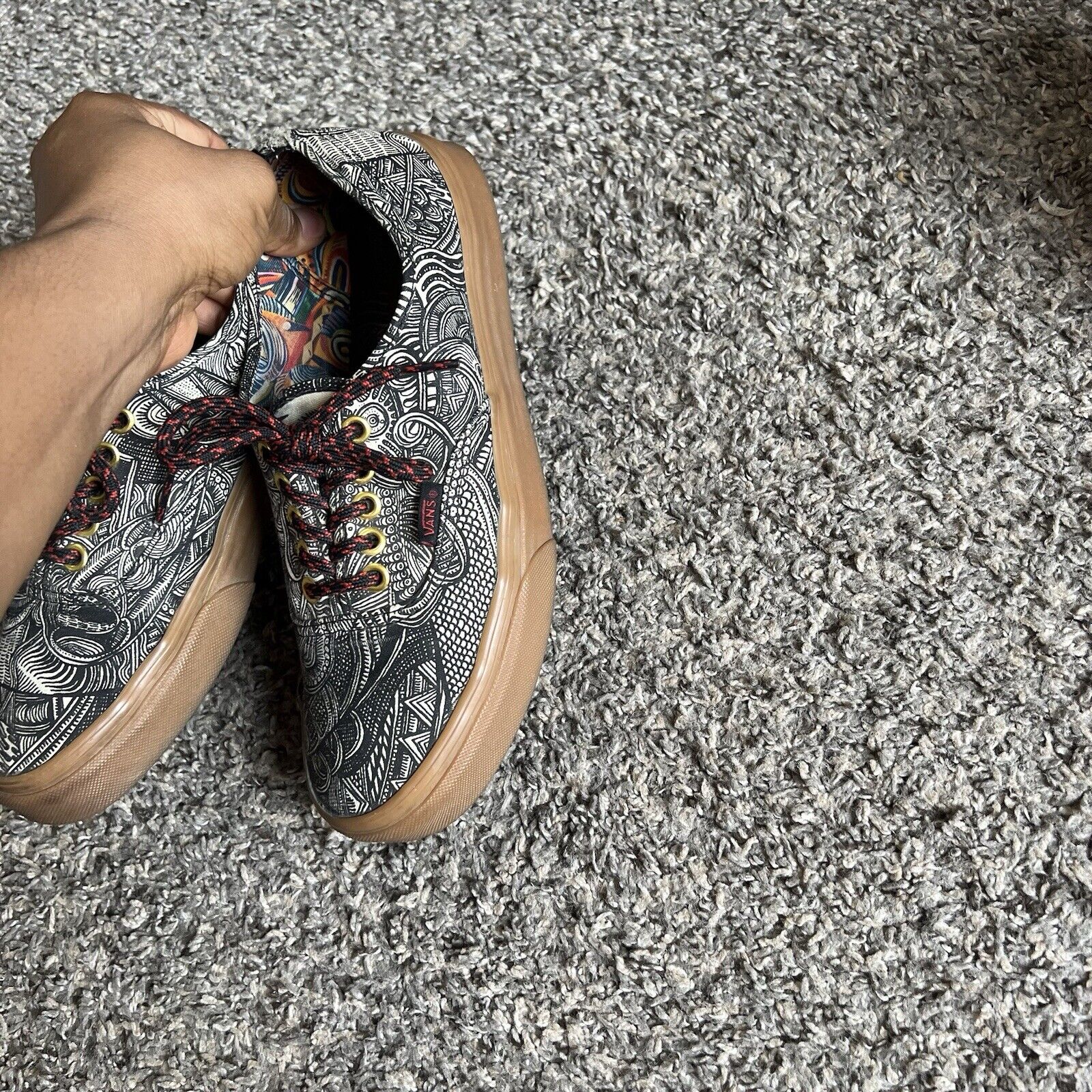 Vans Shoes Mens 8 Zio Ziegler Art Gallery Geometric Tribal
