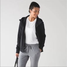 Lululemon Belle Hoodie Black Full Zip Up Vented Jacket 4