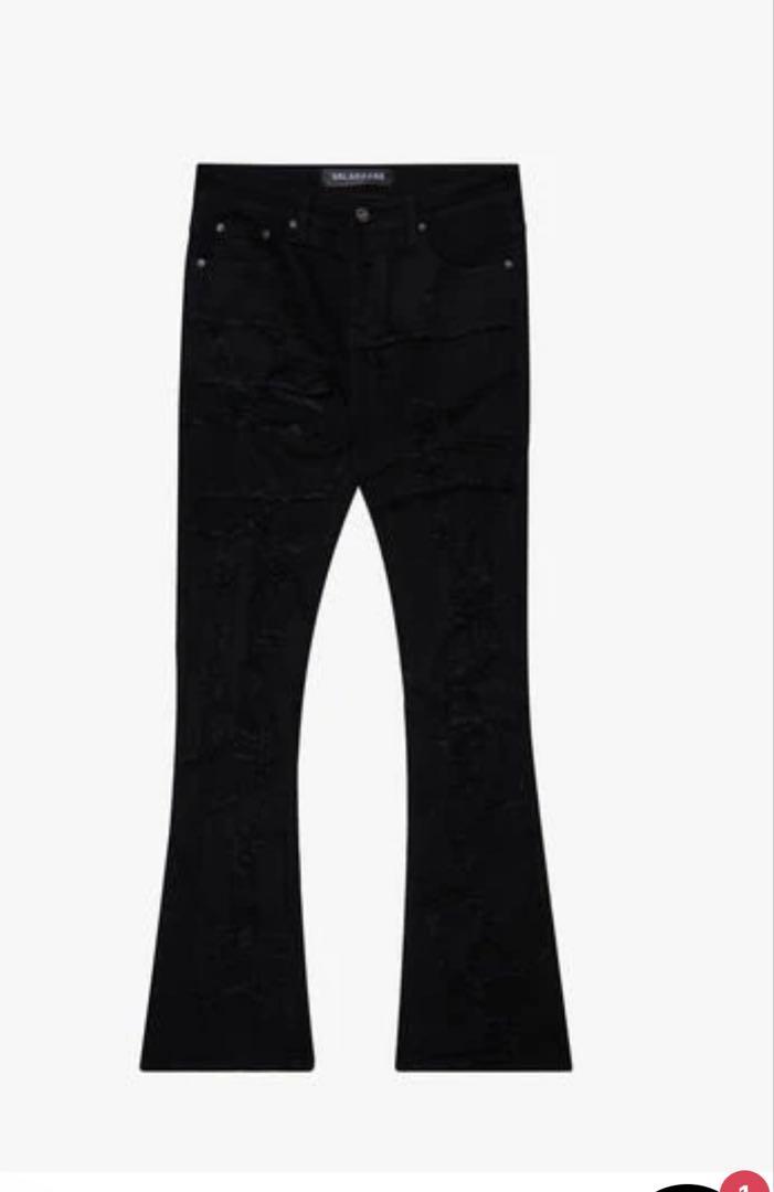 VALABASAS Flare Damaged Denim Size 28