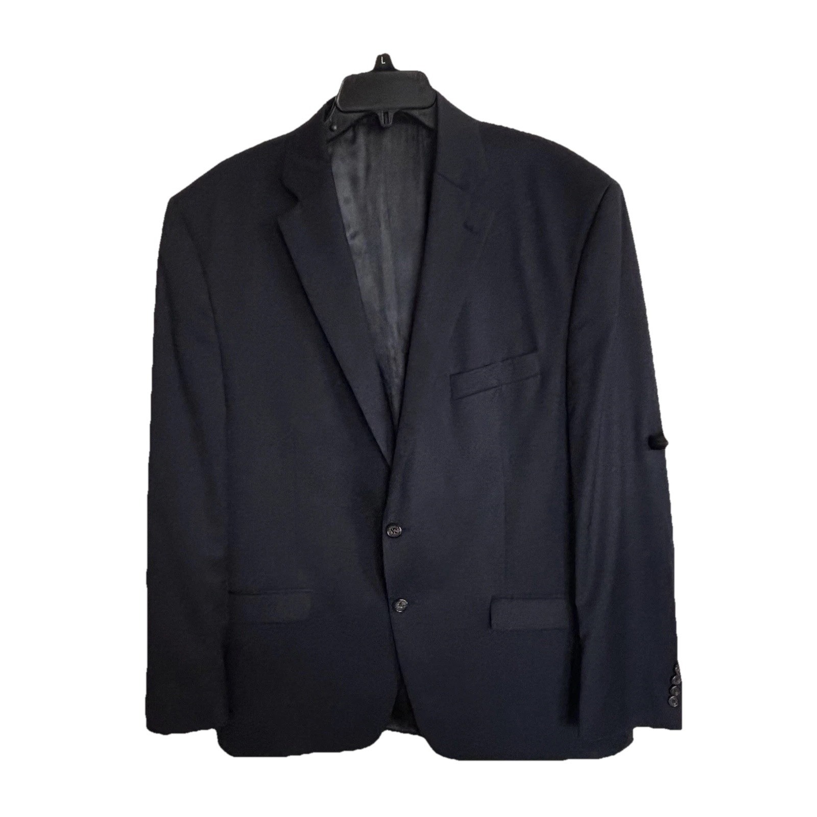 Lauren Ralph Lauren Men's 2 Piece Suit 100% Wool 46R 40X30 Navy Blue Corpcore