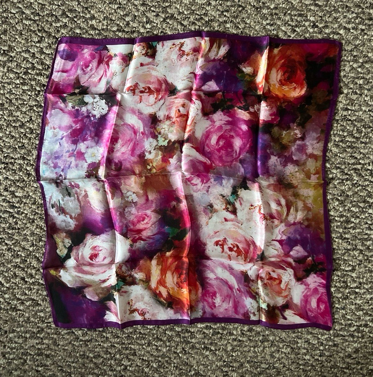 100% silk handkerchief