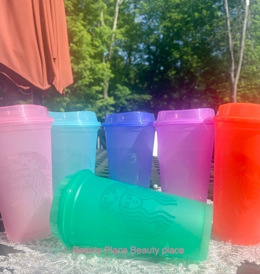 NEW Starbucks Box x6 Neon Jelly Hot Cups