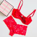 36DD LARGE Victoria’s Secret red bow bra set