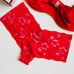 36DD LARGE Victoria’s Secret red bow bra set