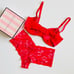 36DD LARGE Victoria’s Secret red bow bra set