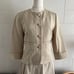 COLIENU Beige Jacket and Fluffy Skirt Set