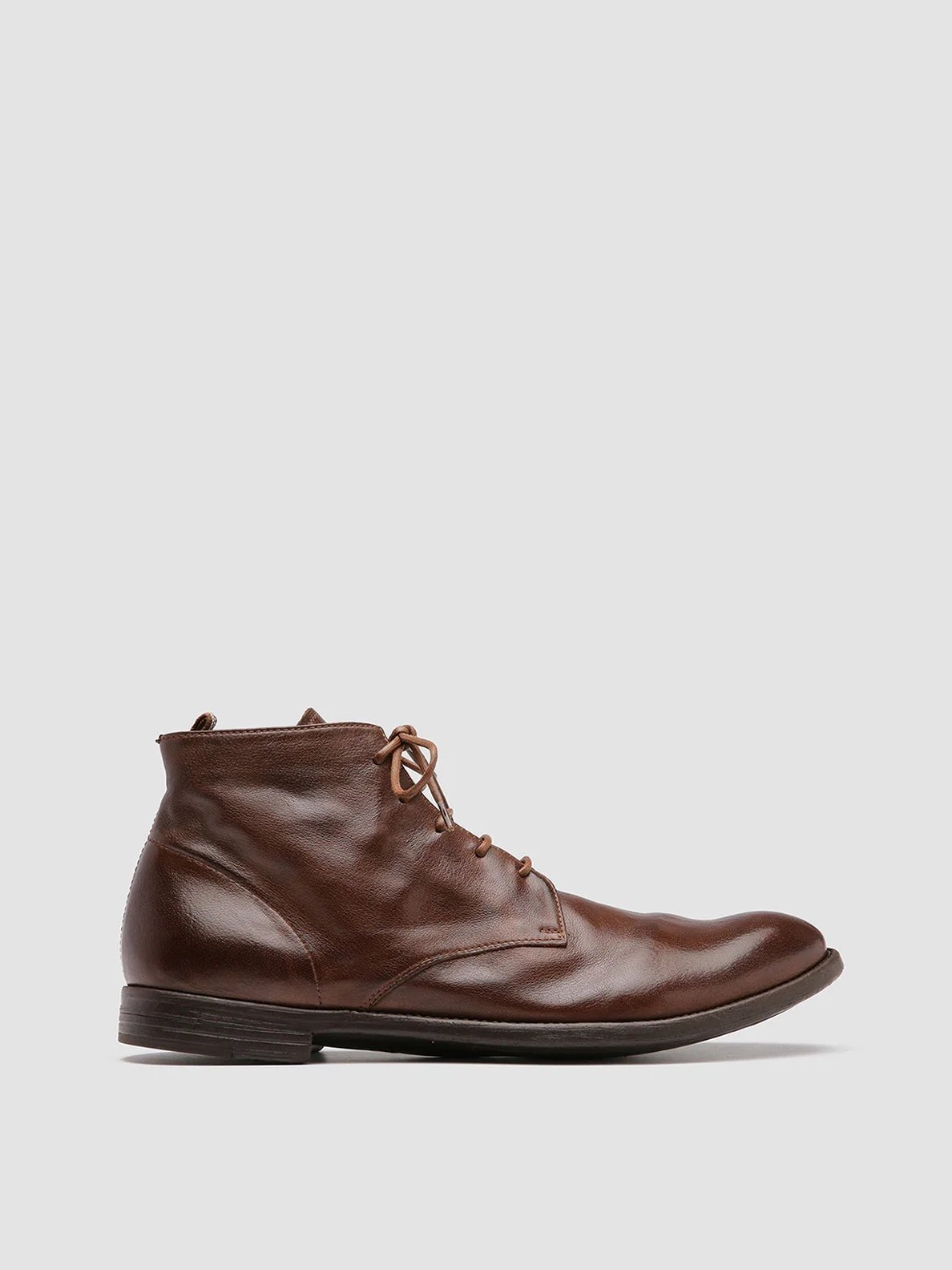 Officine Creative ARC 513 Brown Leather Ankle Boots - Retail 575